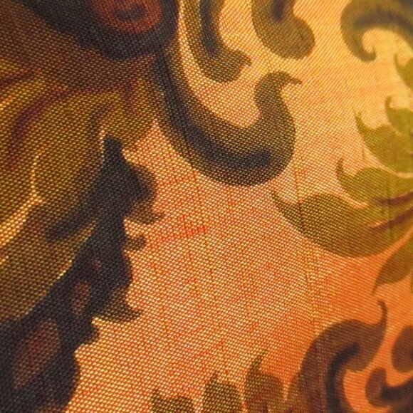 Vintage 1960s Necktie Abstract Floral Tie Peacock Print - Picture 3 of 4